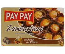 Zamburiñas en salsa de vieira PAY PAY lata de 60 g.