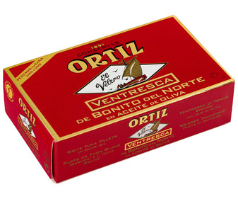 Ventresca de bonito en aceite de oliva ORTIZ 80 g. Ventresca de bonito en aceite de oliva ORTIZ 80 g.