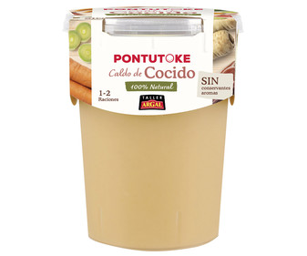 Caldo de cocido 100% natural, sin conservantes ni aromas ARGAL Pontutoque 455 ml. Caldo de cocido 100% natural, sin conservantes ni aromas ARGAL Pontutoque 455 ml.