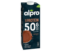 Bebida de soja 100% vegetal, enriquecida con proteinas y con sabor a chocolate ALPRO Plant protein 1 l.