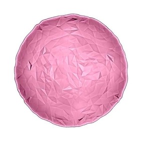 Bajoplato modelo Diamond fabricado en vidrio color violeta, 33 centímetros de diámetro EFG 1 unidad. Bajoplato modelo Diamond fabricado en vidrio color violeta, 33 centímetros de diámetro EFG 1 unidad.