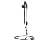 Auriculares tipo botón MUVIT MEU con cable Jack 3.5 mm, color negro.