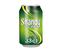 Cerveza con limón SHANDY CRUZCAMPO lata de 33 cl.