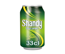 Cerveza con limón sin alcohol SHANDY CRUZCAMPO lata de 33 cl. - Alcampo