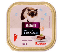 Comida para gatos a base de paté de salmón y gambas PRODUCTO ALCAMPO tarrina 100 g.