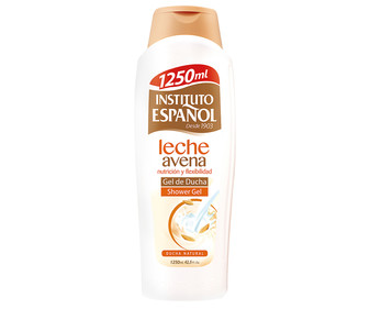 Gel para baño o ducha con leche y avena INSTITUTO ESPAÑOL 1250 ml.