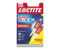 Pack de 2 pegamentos instantáneos, LOCTITE Super Glue-3 Original, 2x3grs.