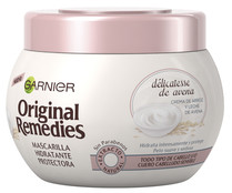 Mascarilla capilar calmante y nutritiva para todo tipo de cabellos incluso sensibles ORIGINAL REMEDIES Délicatesse de Garnier 300 ml.