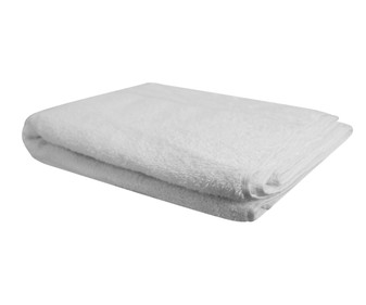 Toalla de ducha 100% algodón, 480g/m² de densidad, color blanco ACTUEL. Toalla de ducha 100% algodón, 480g/m² de densidad, color blanco ACTUEL.