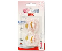 Chupete con tetina de látex para bebés de 0 a 6 meses NUK Nukete 2 uds. Chupete con tetina de látex para bebés de 0 a 6 meses NUK Nukete 2 uds.