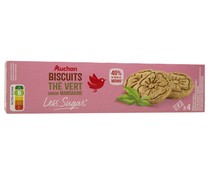 Galleta de té verde y mandarina PRODUCTO ALCAMPO Menos Azúcares 130 g.