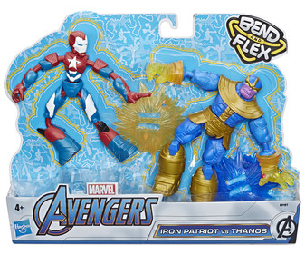 Pack de 2 figuras flexibles de 15cm LOS VENGADORES. Pack de 2 figuras flexibles de 15cm LOS VENGADORES.