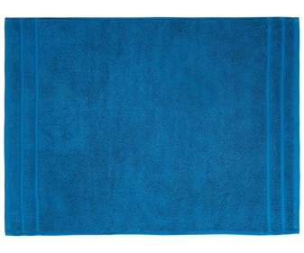 Alfombra de baño 100% algodón color azul oscuro, densidad de 1000g/m², 50x70 cm. ACTUEL.