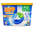 Detergente en cápsulas para lavadora 4 en 1 Disc WIPP EXPRESS 18 uds. 450 g.