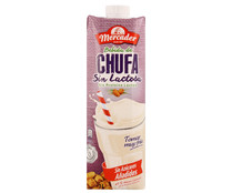 Horchata de chufa sin lactosa, ni proteína lactea y sin azúcares añadidos MERCADER 1 l.