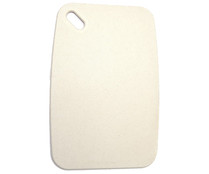 Tabla de cortar de polipropileno y fibra biológica color blanco, 29,8x19,8cm. ACTUEL.