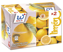 Limón relleno de delicioso helado con sabor a limón NORDWIK 2 x 140 ml.