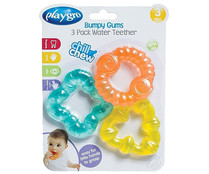 Pack de 3 mordedores con textura suave, PLAYGRO.