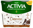 Bífidus cremoso con 6 horas de fermentación y stracciatella ACTIVIA de Danone 4 x 115 g.