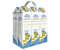 Leche semidesnatada de vaca, ultrafiltrada y sin lactosa CENTRAL LECHERA ASTURIANA Suprema 6 x 1 l.