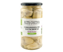 Corazones de alcachofas al natural 13/16 frutos ALTA COCINA 400 g.