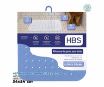 Alfombra de baño caucho antideslizante de goma natural, HBS.