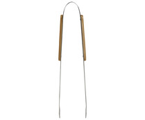 Pinzas para barbacoa con mango de madera, 40cm. GARDEN STAR ALCAMPO.