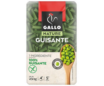 Pasta macarrones de guisantes 250 g.