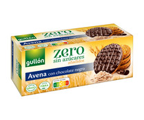 Galletas de avena con chocolate negro, sin azúcares añadidos GULLÓN ZERO 275 g. 