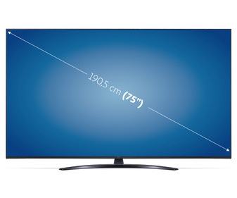 Televisión 190,5 cm (75") LED LG 75UP81006 4K, HDR 10, SMART TV, WIFI, BLUETOOTH, TDT T2, USB reproductor, y grabador 2HDMI, 1600HZ.