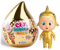Muñeco bebé llorón edición especial dorada, varios personajes sorpresa disponibles, BEBÉS LLORONES.