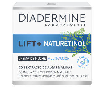 Crema de noche multiacción (antiarrugas y regeneradora) DIADERMINE Lift+ naturetinol 50 ml. Crema de noche multiacción (antiarrugas y regeneradora) DIADERMINE Lift+ naturetinol 50 ml.