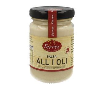 Salsa alioli frasco de 160 gramos Salsa alioli frasco de 160 gramos