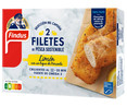 Filetes de pescado de pesca sostenible (MSC) al limón con un toque de pimienta FINDUS 225 g.