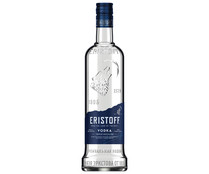 Vodka blanco premium de triple destilación ERISTOFF botella de 1 l.