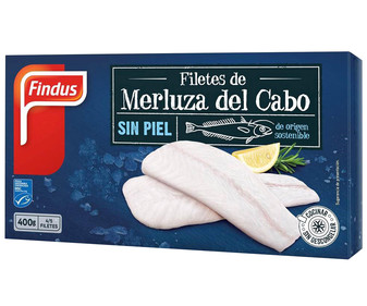 Filetes de merluza sin piel 400 gramos Filetes de merluza sin piel 400 gramos