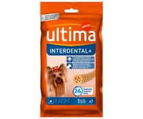 Snacks dental para perros de talla pequeña ULTIMA INTERDENTAL Affinity 7 uds. 70 g.