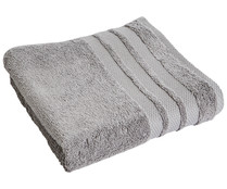 Toalla de ducha 100% algodón color gris, densidad de 500g/m², ACTUEL.