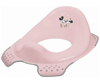 Reductor WC antideslizante, color rosa, DISNEY. Reductor WC antideslizante, color rosa, DISNEY.