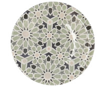 Plato hondo fabricado en gres de 23,5 cm, Oxford QUID.