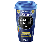 Bebida de café con leche, sin azúcares añadidos y con alto contenido en proteínas (28g) KAIKU Caffé latte 370 ml.