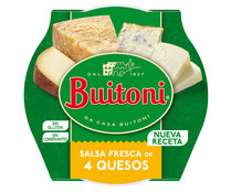 Salsa fresca a los 4 quesos (Grana Padano, Itálico, Fontal y Gorgonzola) BUITONI 160 g.
