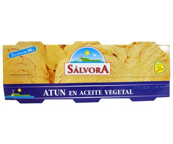 Atún en aceite vegetal lata de 52 gramos pack de 3 unidades Atún en aceite vegetal lata de 52 gramos pack de 3 unidades