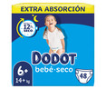 Pañales talla 6+, para niños de +14 kilogramos DODOT Bebé-seco 48 uds.