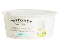 Yogur artesanal cremoso de sabor natural PASTORET 125 g.