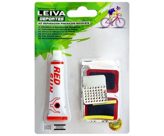 Kit reparación de pinchazos bicicletas, LEIVA. Kit reparación de pinchazos bicicletas, LEIVA.