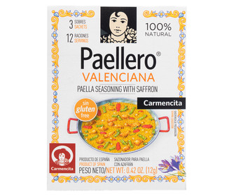 Sazonador para paella valenciana CARMENCITA caja de 12 g.