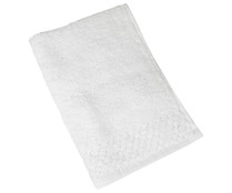 Toalla de tocador 100% algodón, 500g/m² de densidad, color blanco ACTUEL. Toalla de tocador 100% algodón, 500g/m² de densidad, color blanco ACTUEL.