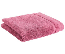 Toalla de tocador 100% algodón color rosa, densidad de 500g/m², ACTUEL.