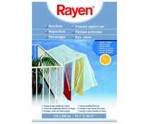 Funda de plástico para proteger de la lluvia la ropa tendida, aroma a limón, 135x260cm. RAYEN.
